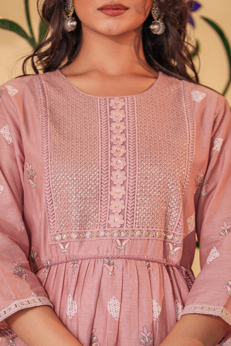 Stylish Cotton Long Gown