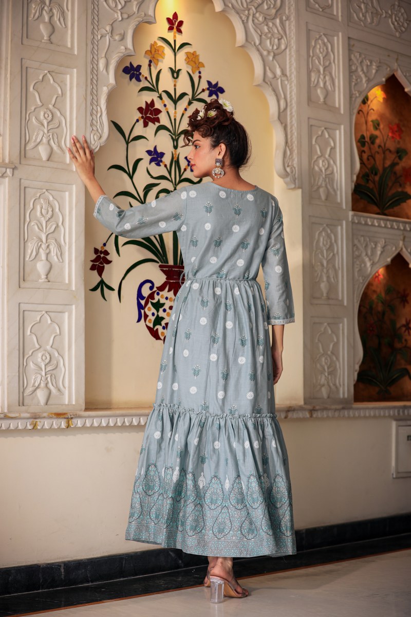 Beautiful long gown for party wear