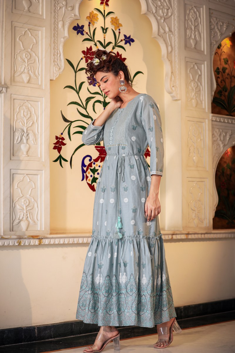 Beautiful long gown for party wear