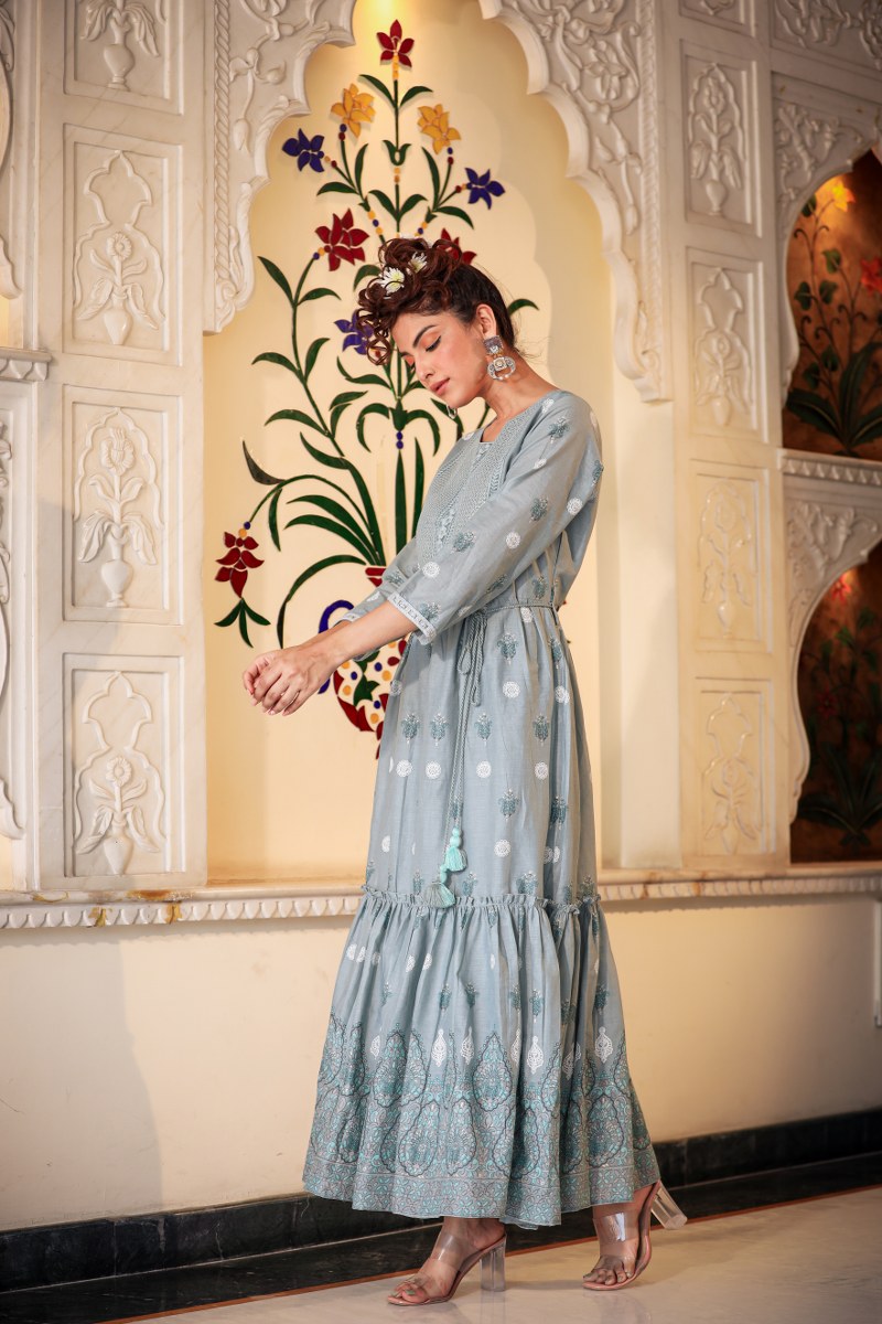 Beautiful long gown for party wear