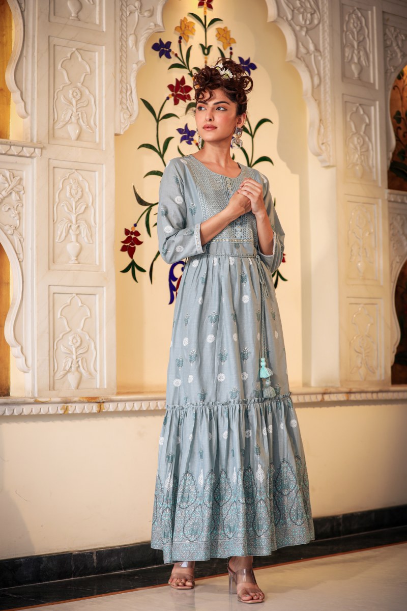 Beautiful long gown for party wear