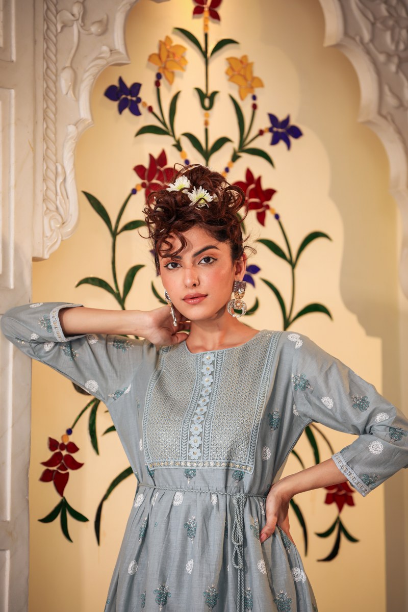 Beautiful long gown for party wear