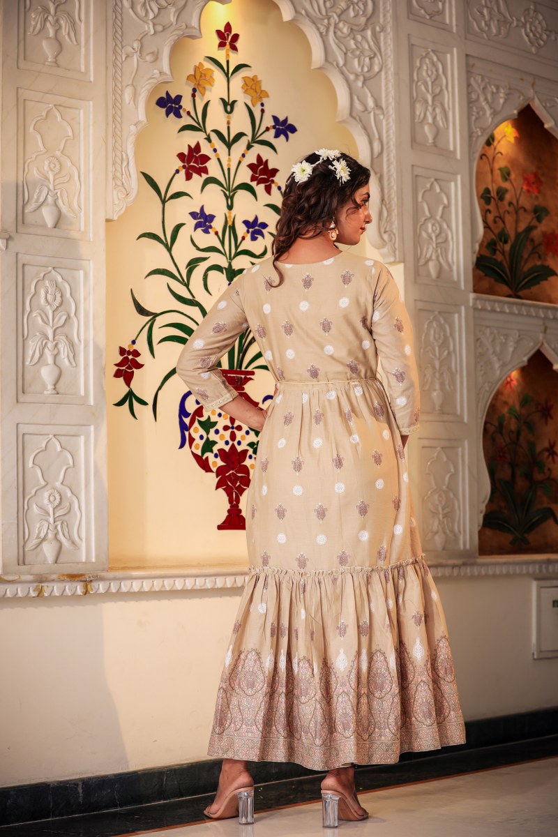 Beautiful long gown for party wear