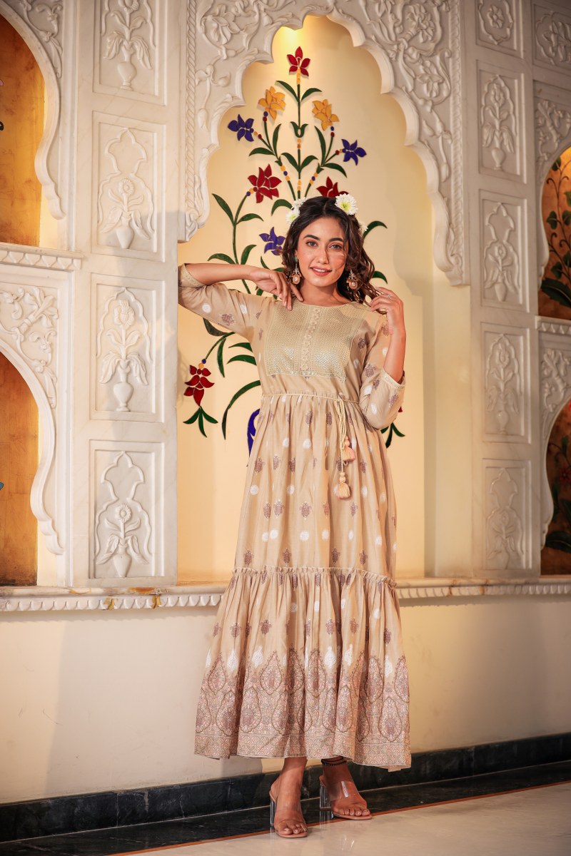 Beautiful long gown for party wear