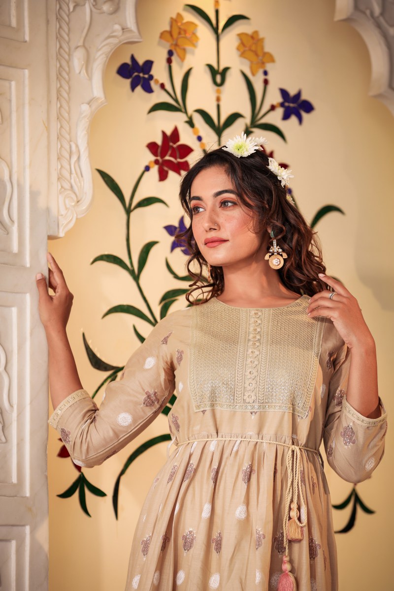 Beautiful long gown for party wear
