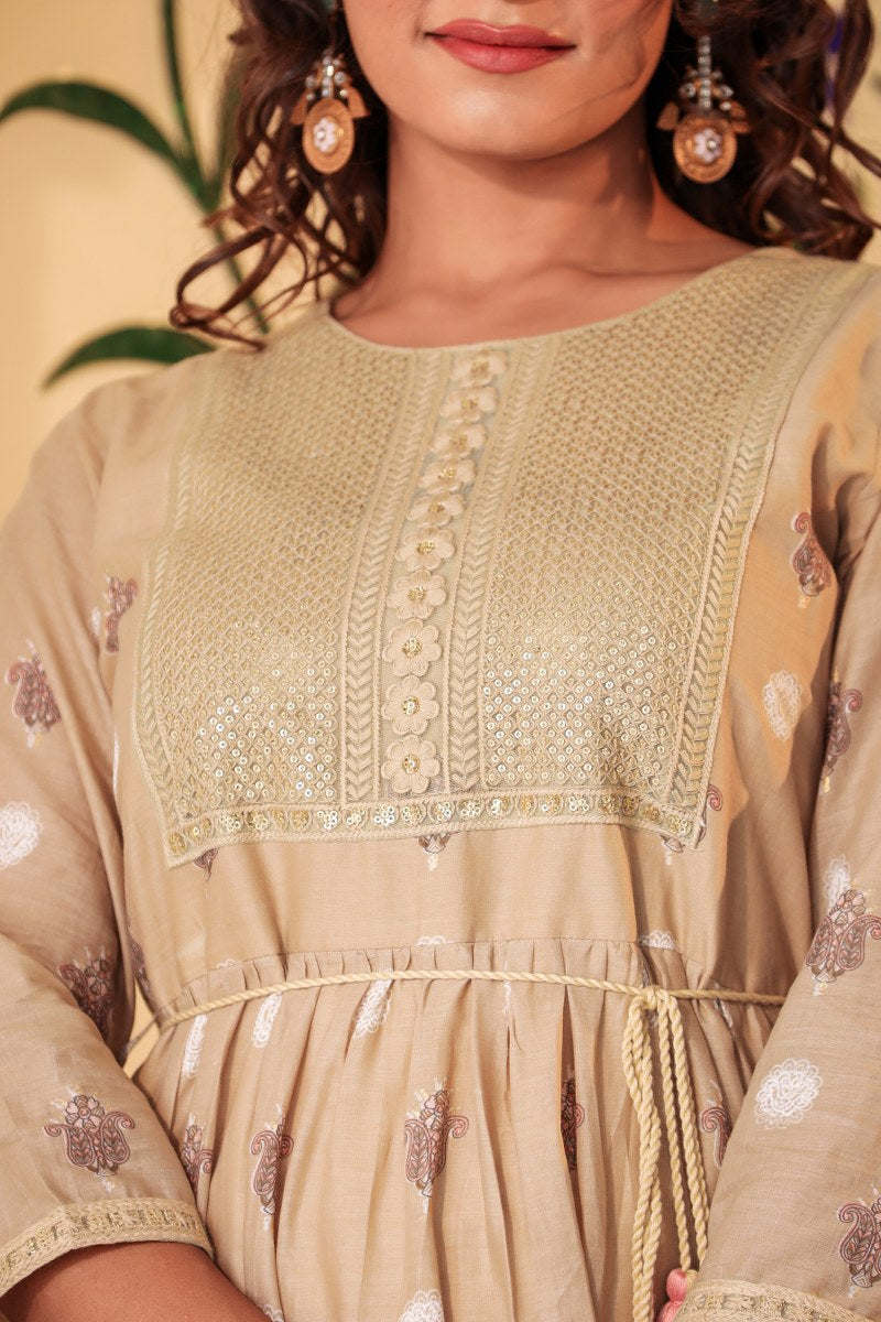 Beautiful long gown for party wear
