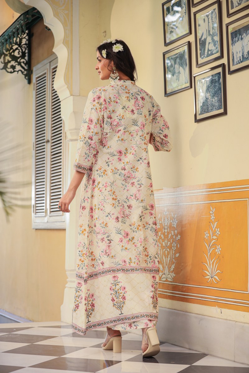 Amazing White Embroidered Middies with Top
