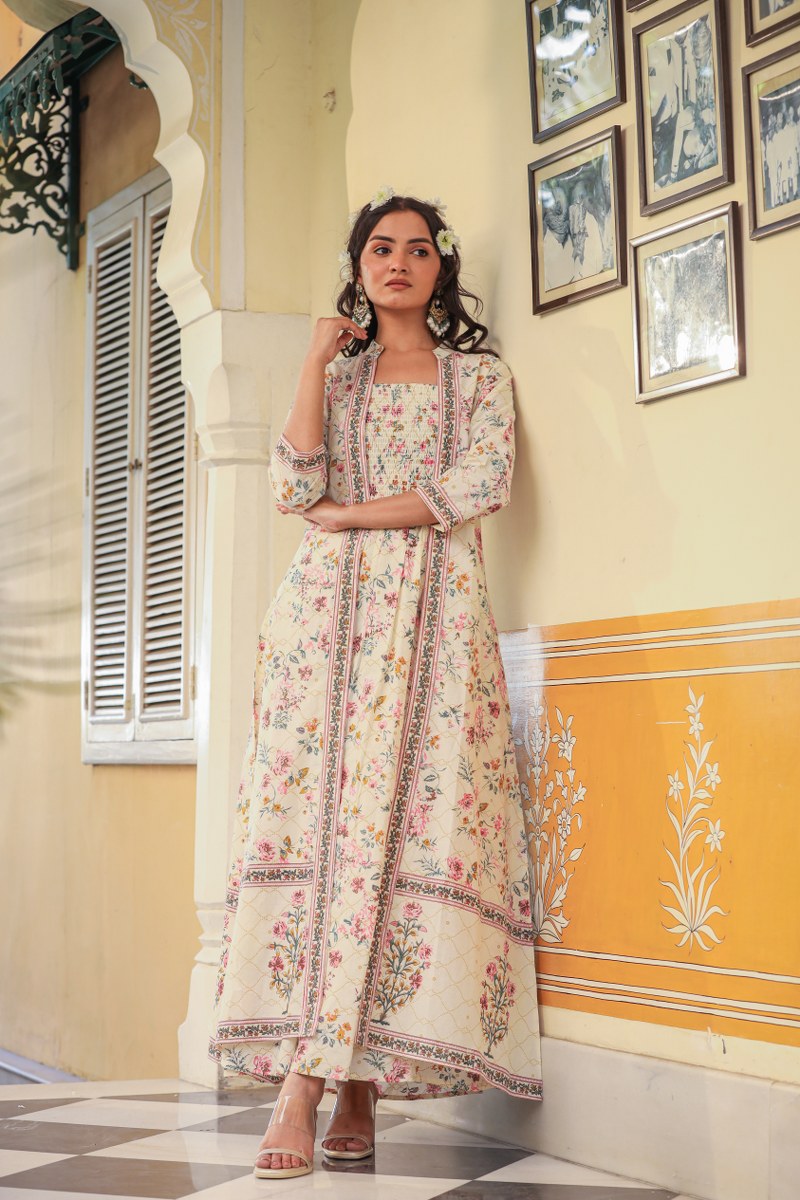 Amazing White Embroidered Middies with Top
