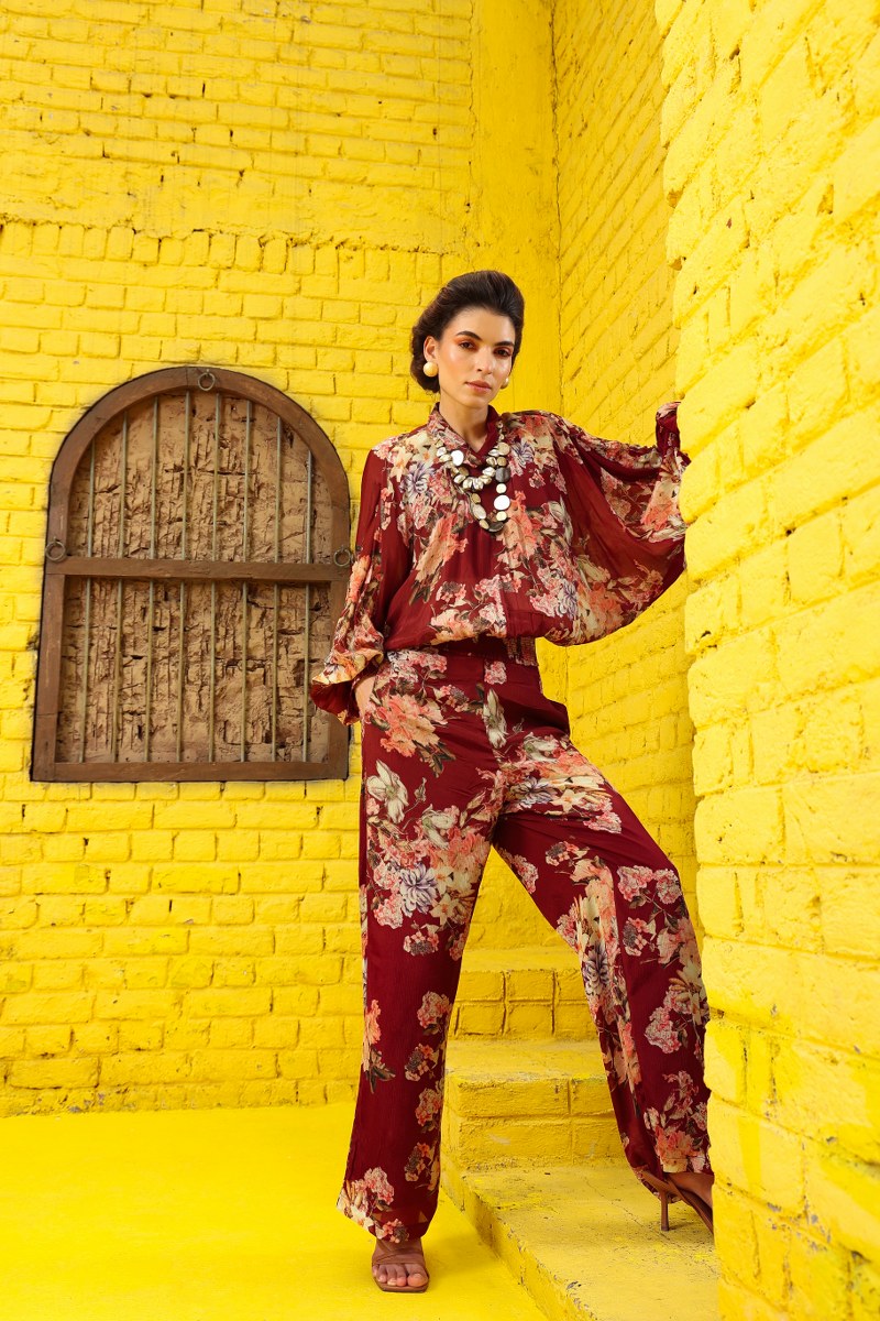 Cranberry Crush Chinon Coord Set