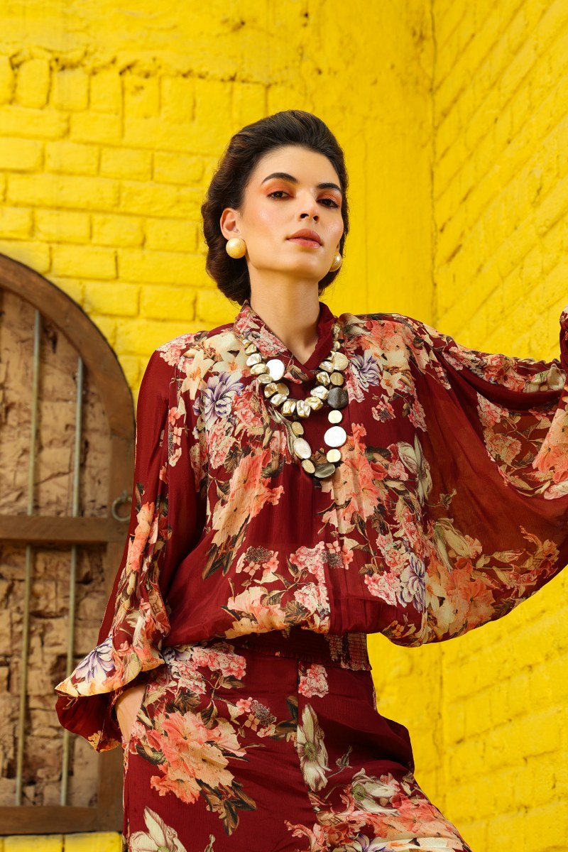 Cranberry Crush Chinon Coord Set