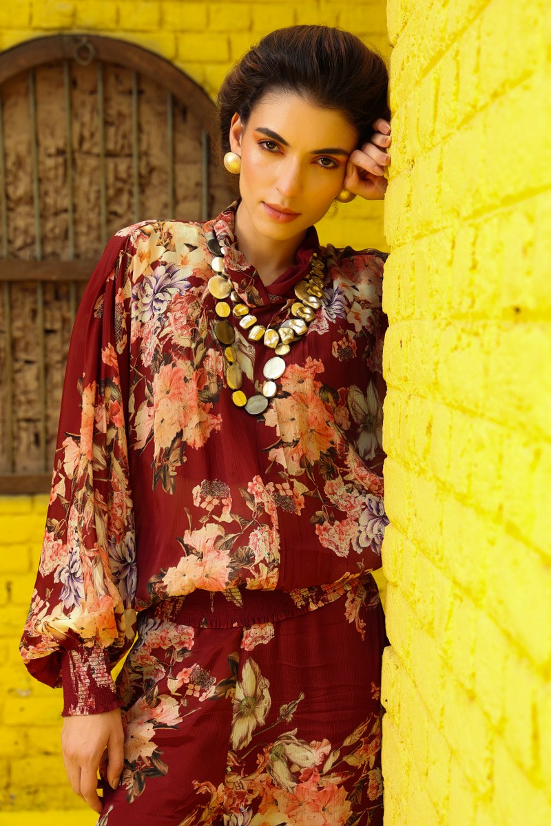 Cranberry Crush Chinon Coord Set
