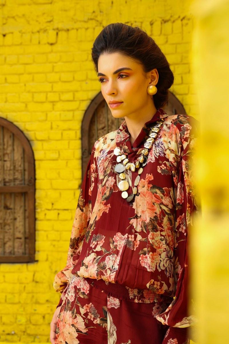Cranberry Crush Chinon Coord Set