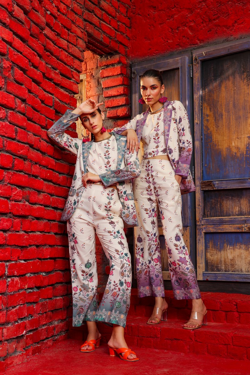 Stylish Multi-printed Coord Set