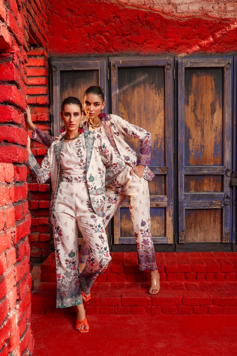 Stylish Multi-printed Coord Set