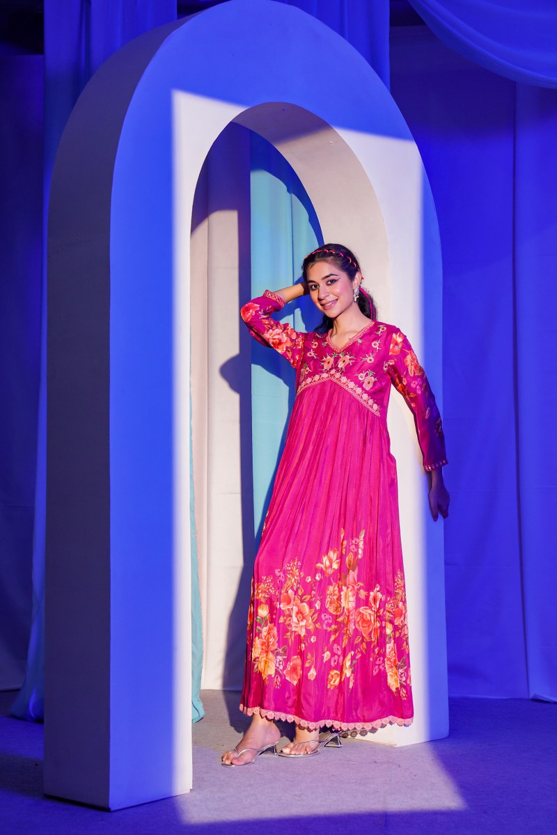 Cute Pink Muslin Gown