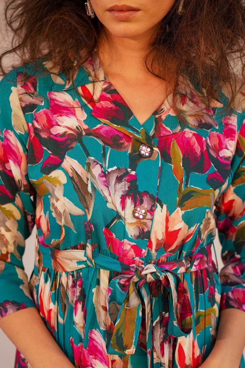 The Multicolor Flowera Coord Set