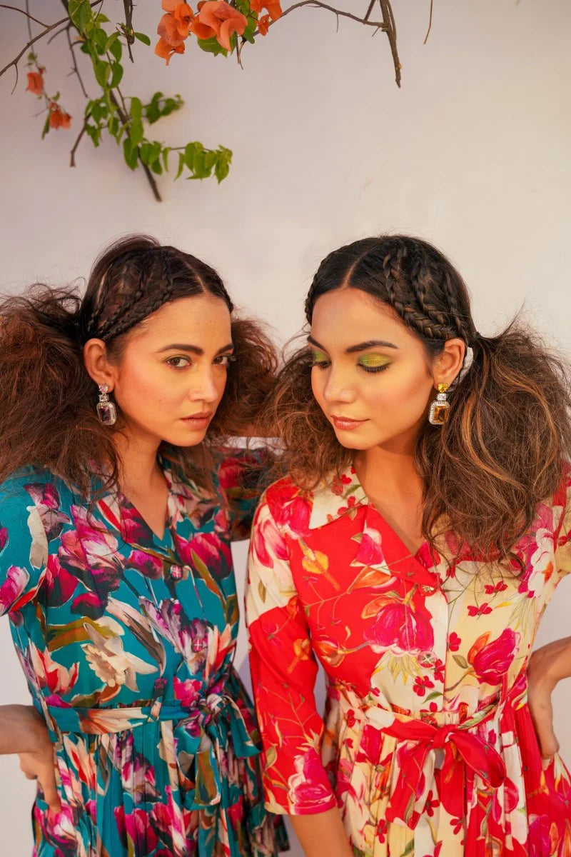 The Multicolor Flowera Coord Set