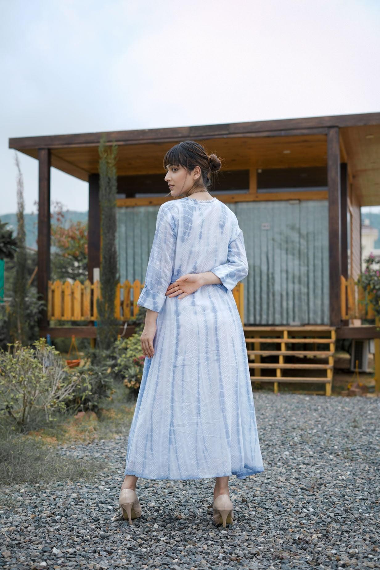 A Blue Indigo Midi