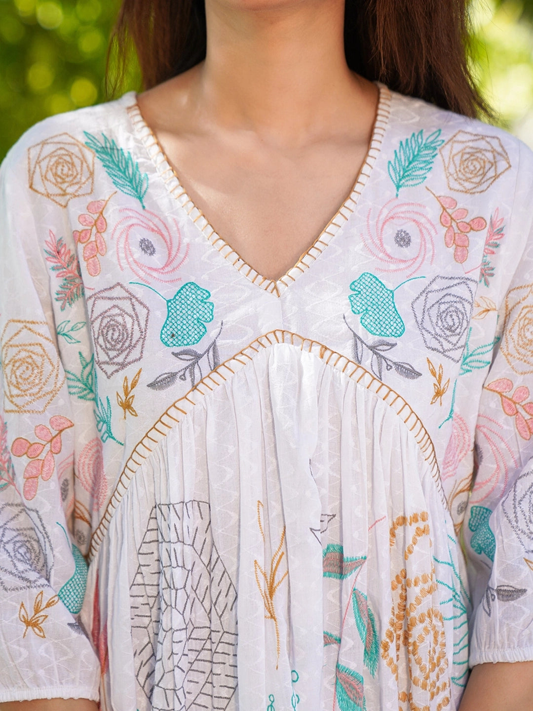 the beautiful embroidered whites