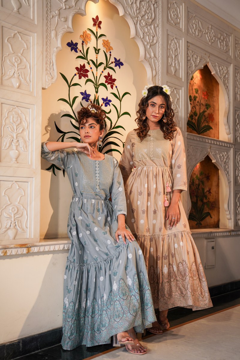 Beautiful long gown for party wear