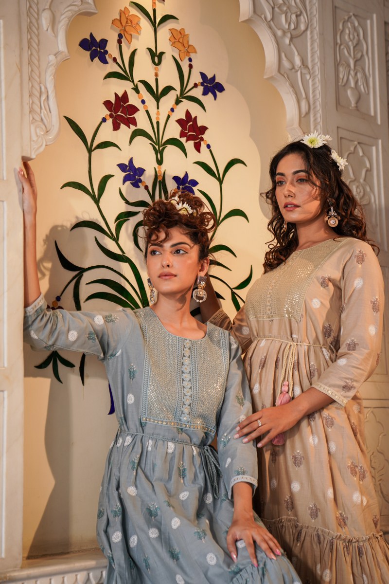Beautiful long gown for party wear