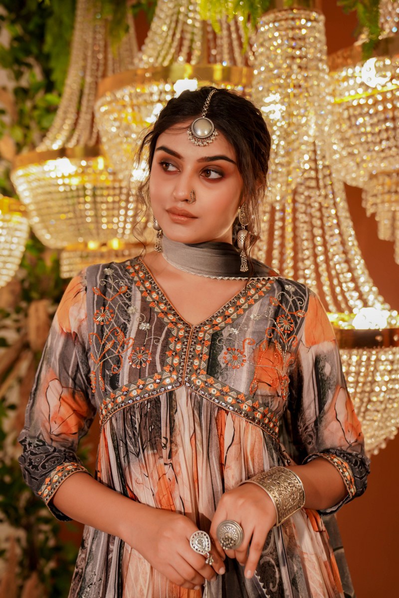 Marvelous Chinon Sharara Set
