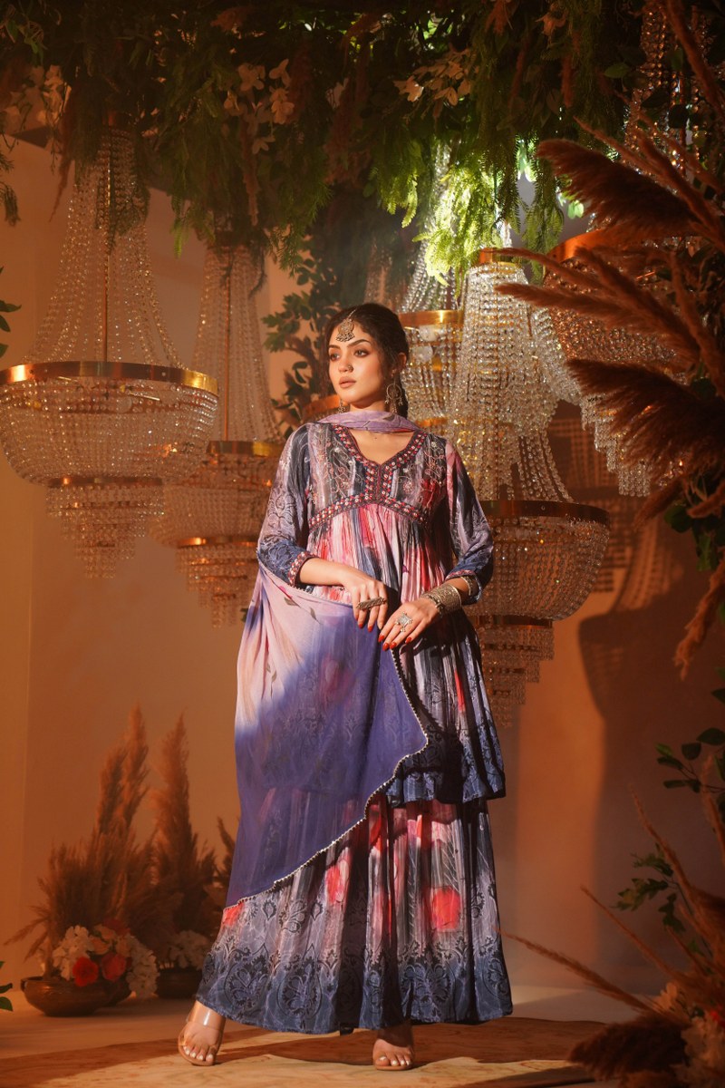 Classy Chinon Sharara Set👑