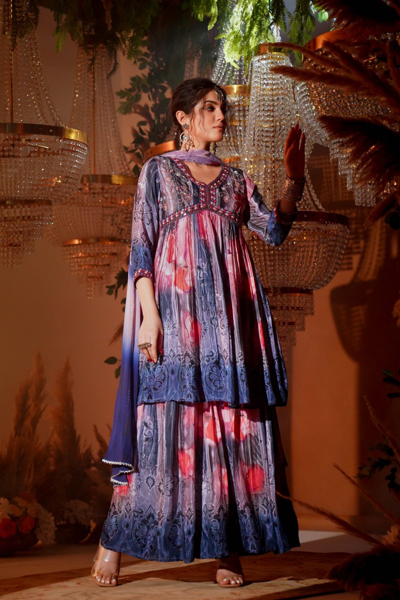 Classy Chinon Sharara Set👑