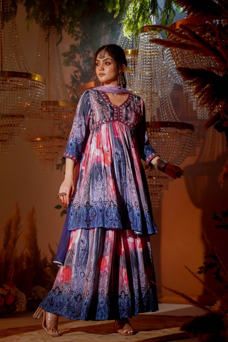 Classy Chinon Sharara Set👑