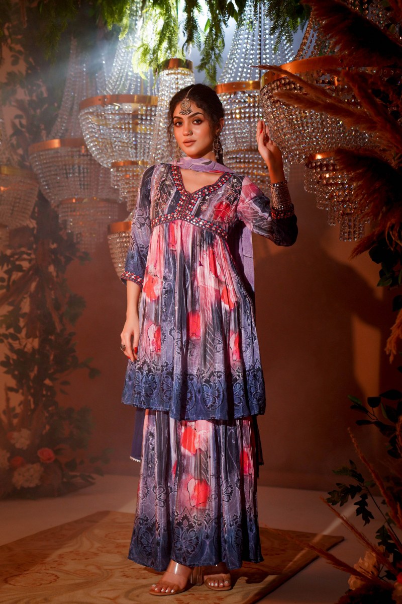 Classy Chinon Sharara Set👑