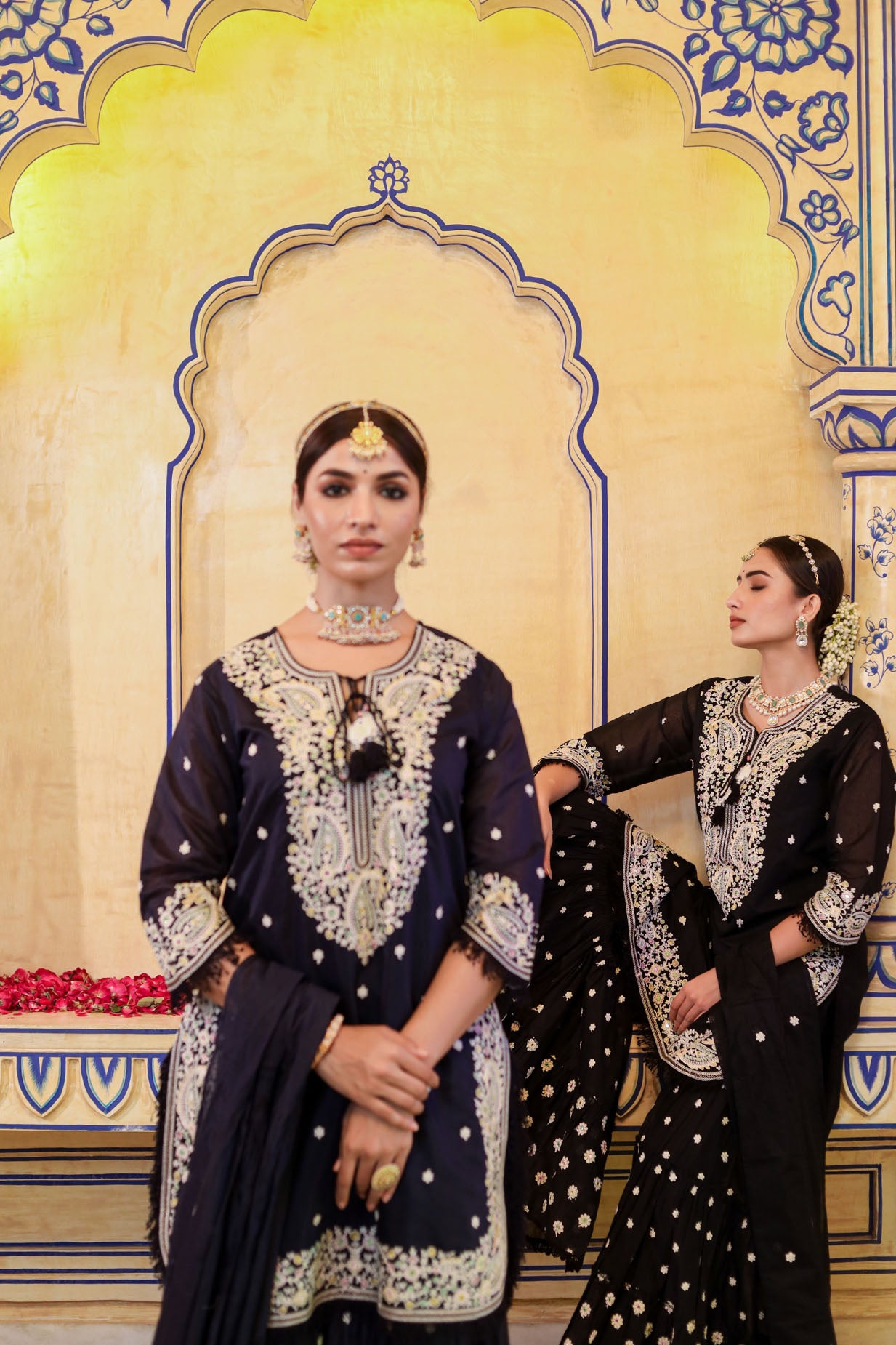 The Space Blue Chanderi