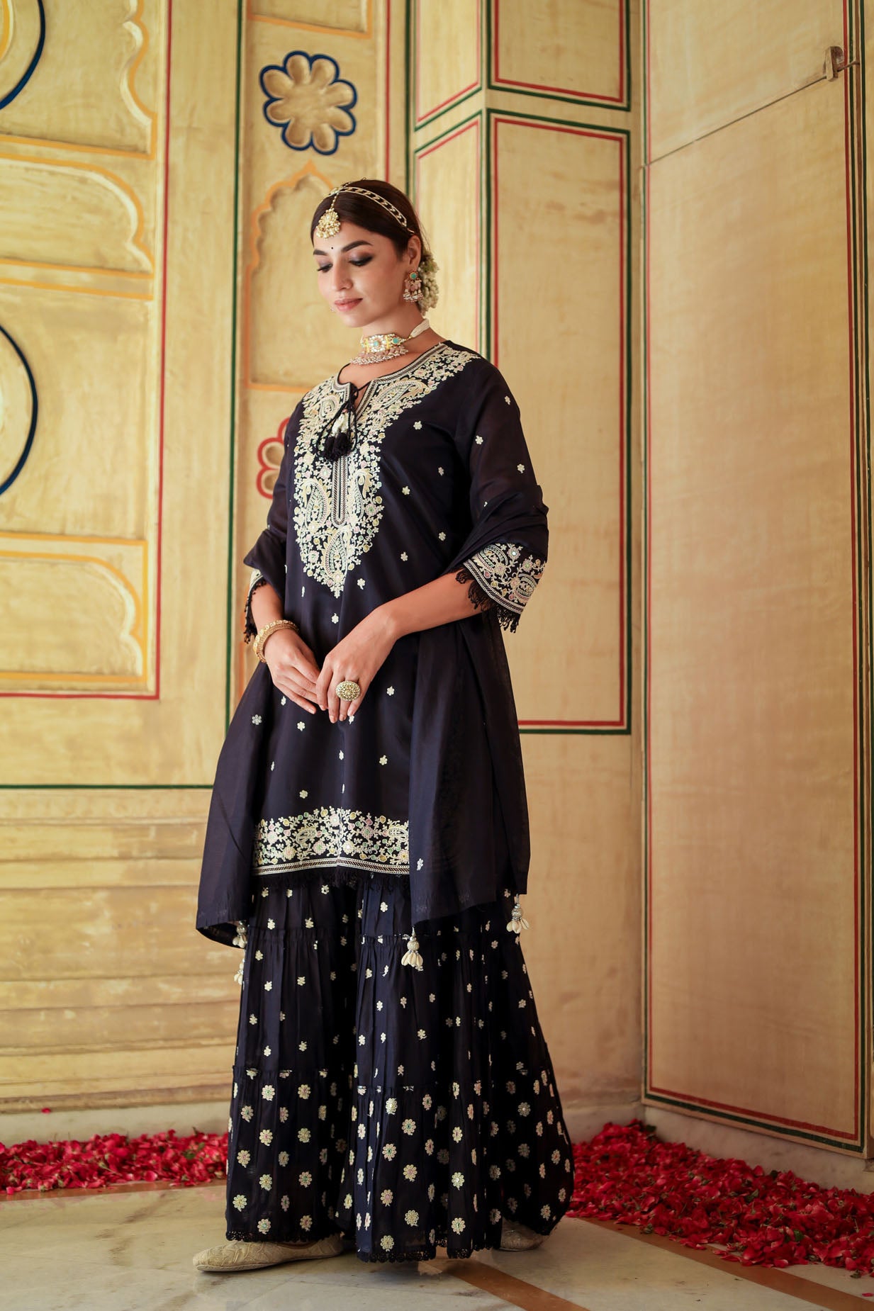 The Space Blue Chanderi
