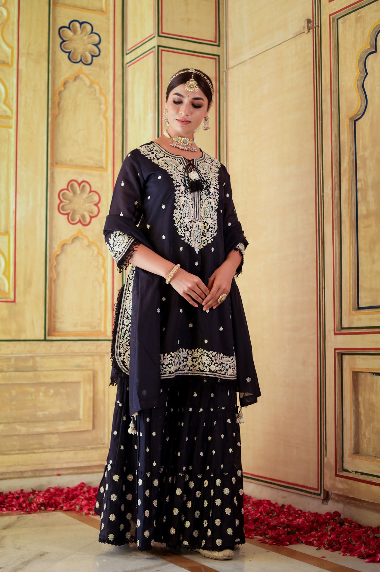The Space Blue Chanderi