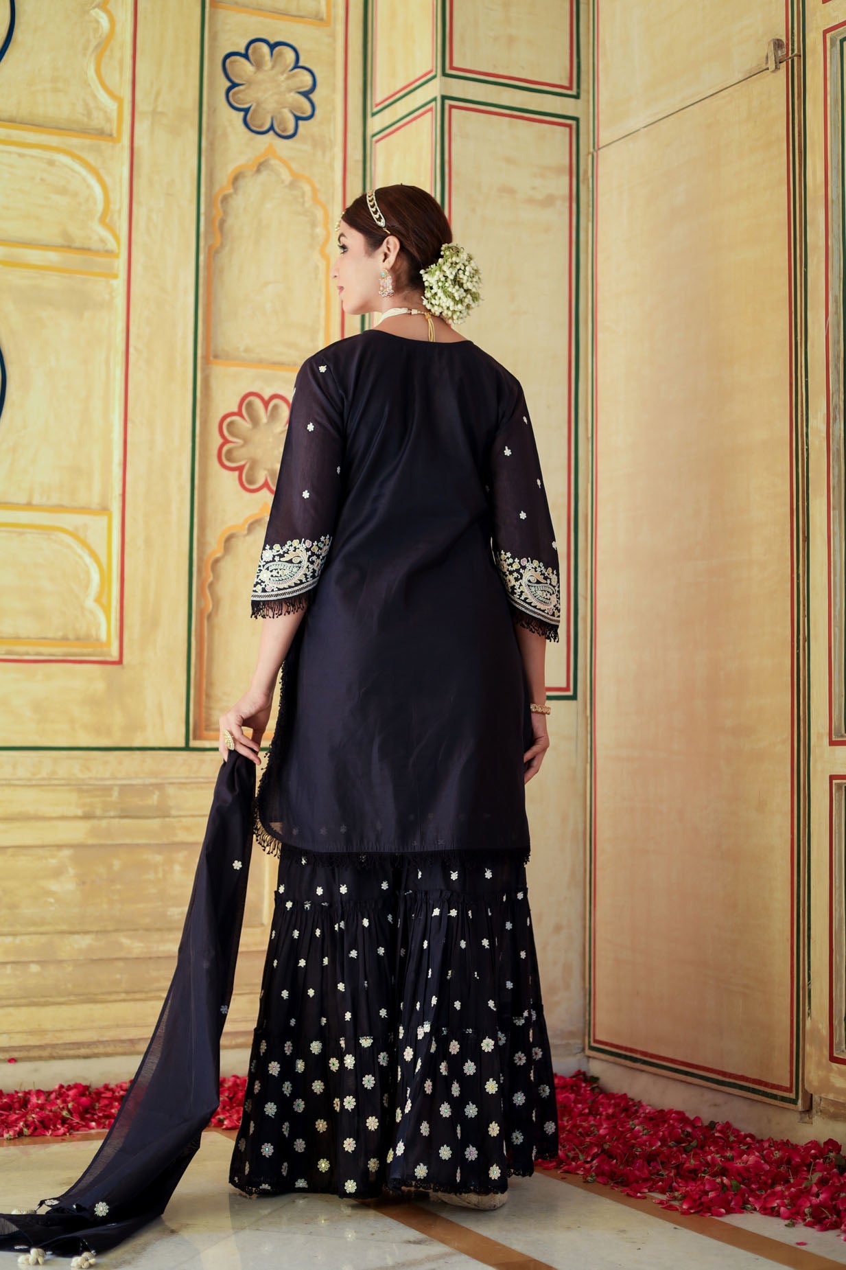 The Space Blue Chanderi
