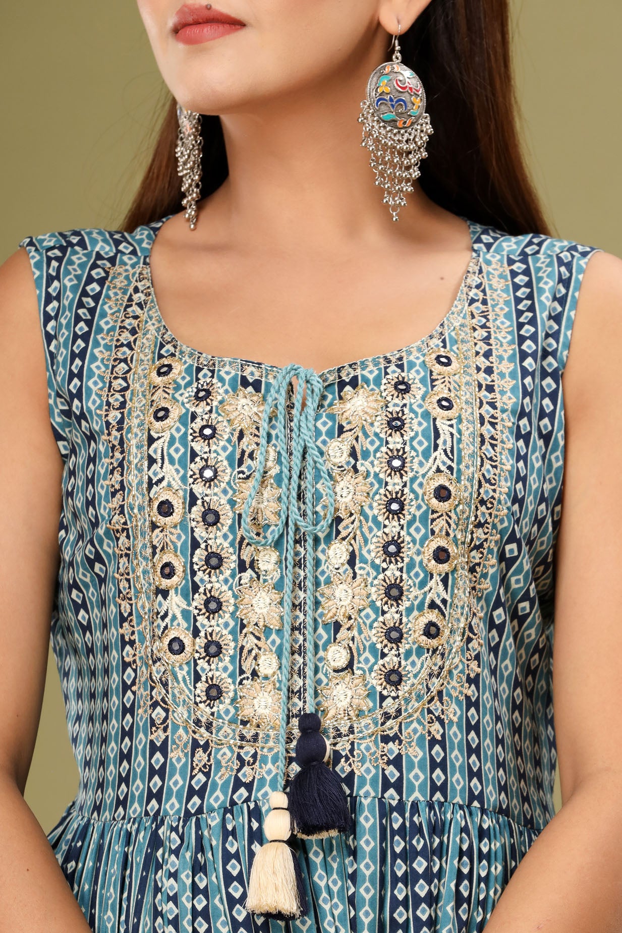Blue Indigo Sharara