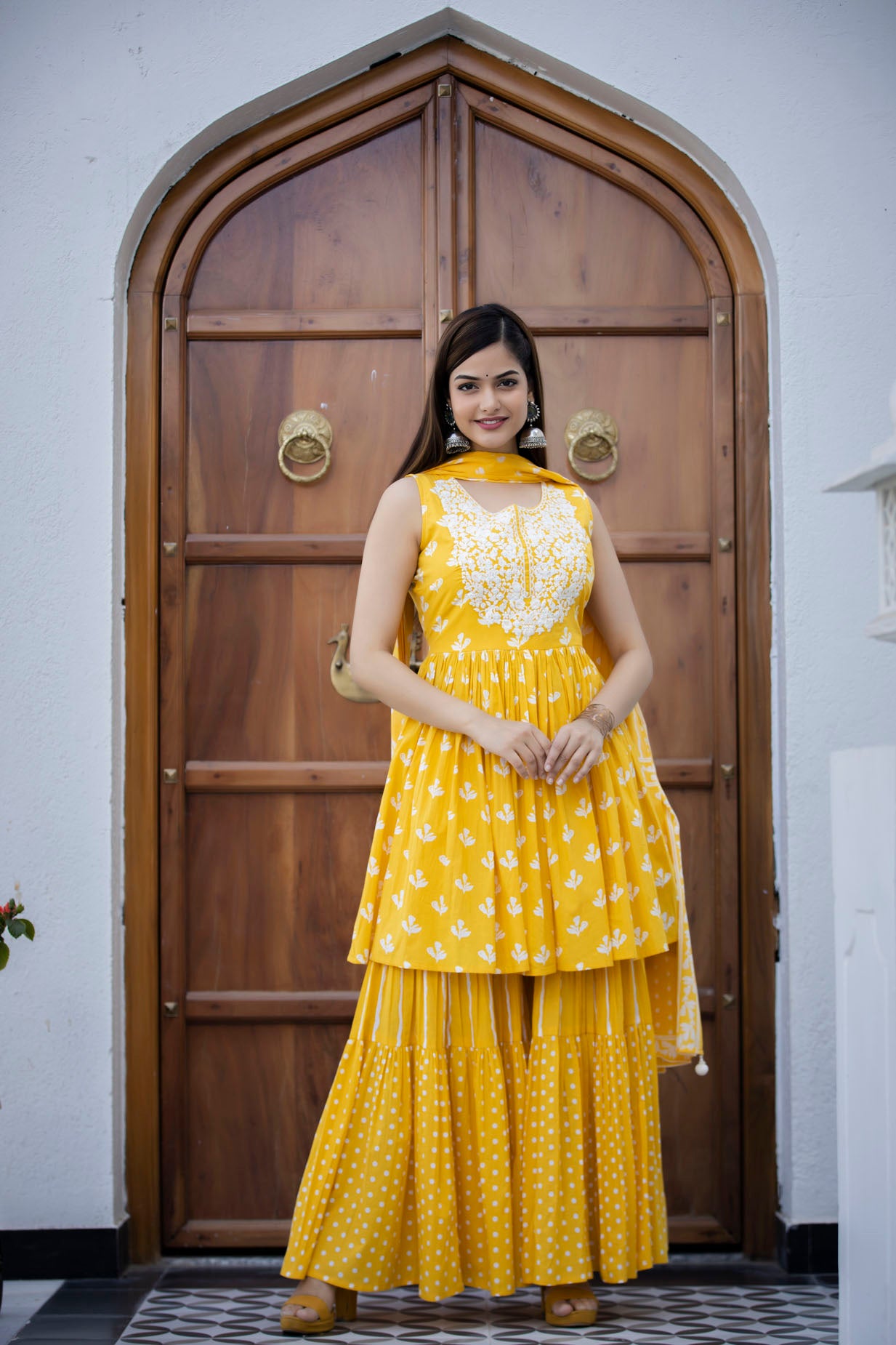 Printed Kurti Sharara