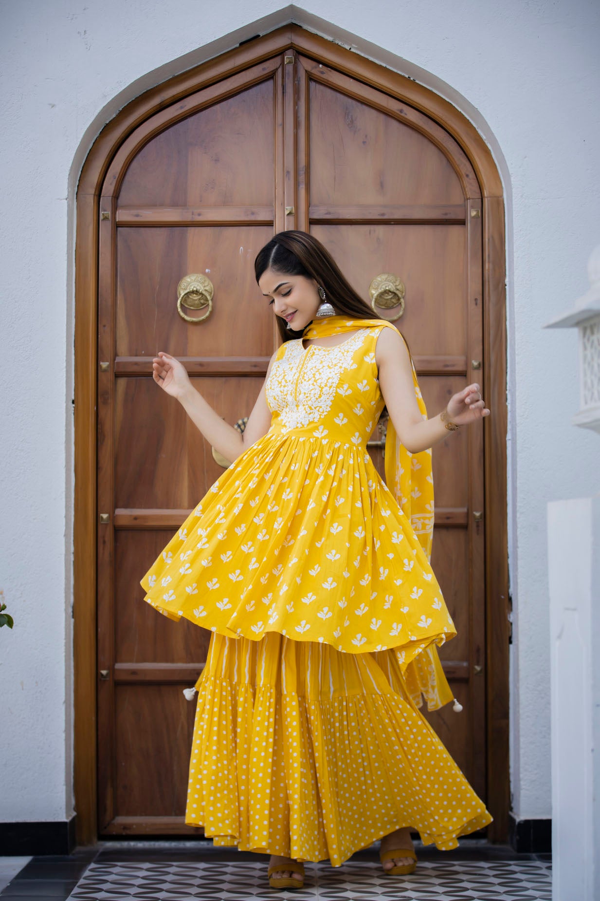 Printed Kurti Sharara