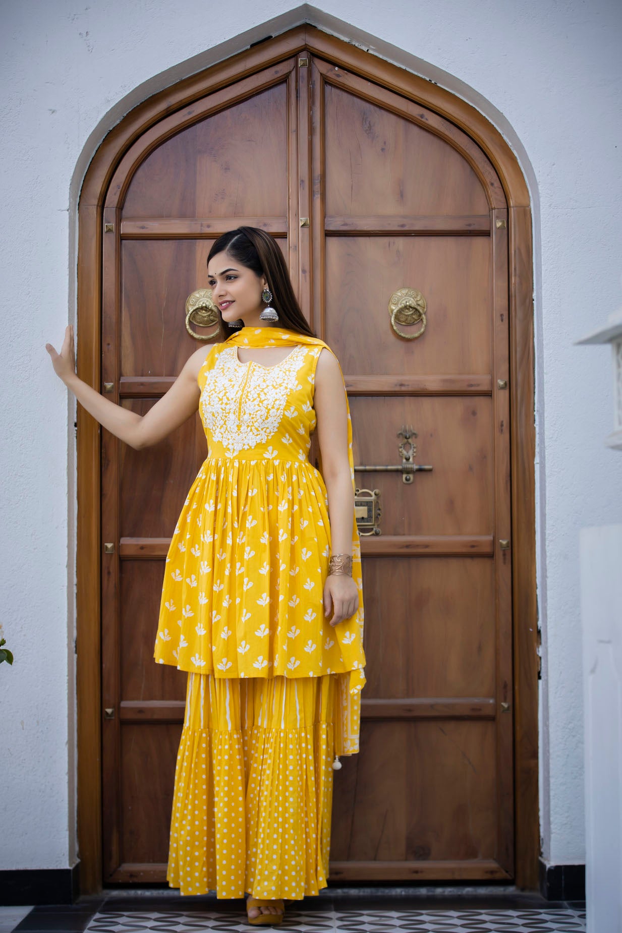 Printed Kurti Sharara