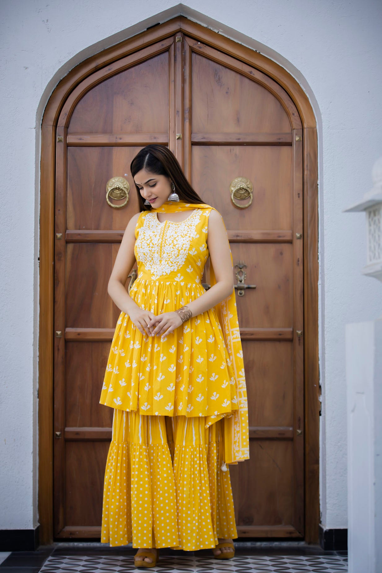 Printed Kurti Sharara