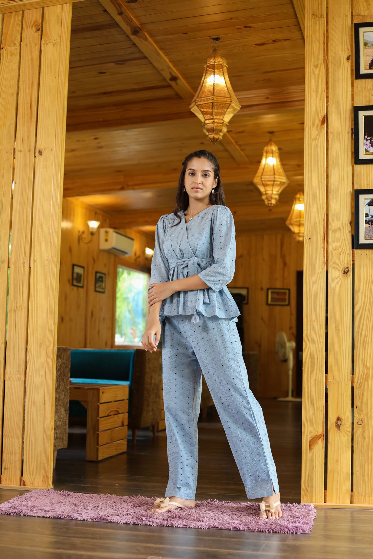 Gray Drape Co-Set