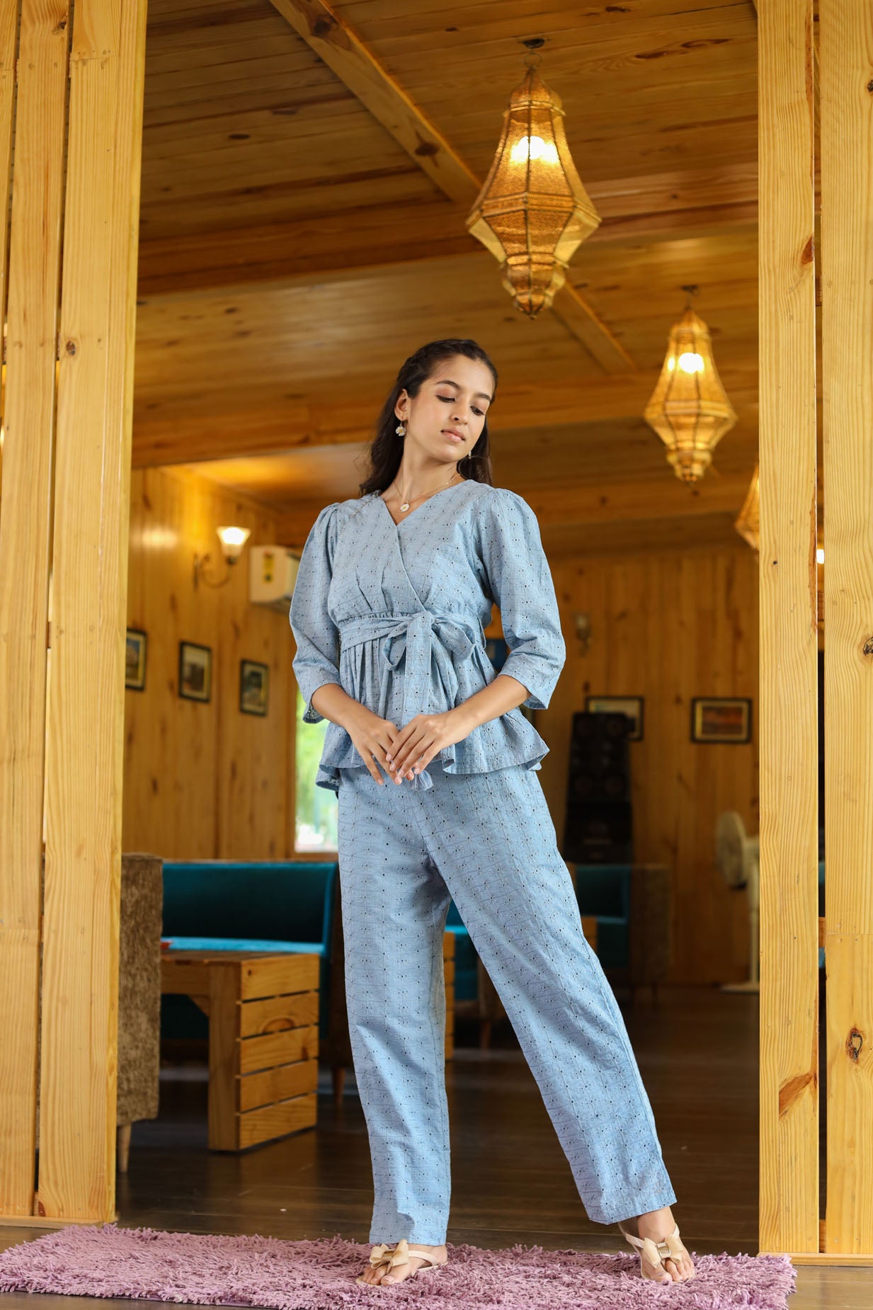 Gray Drape Co-Set