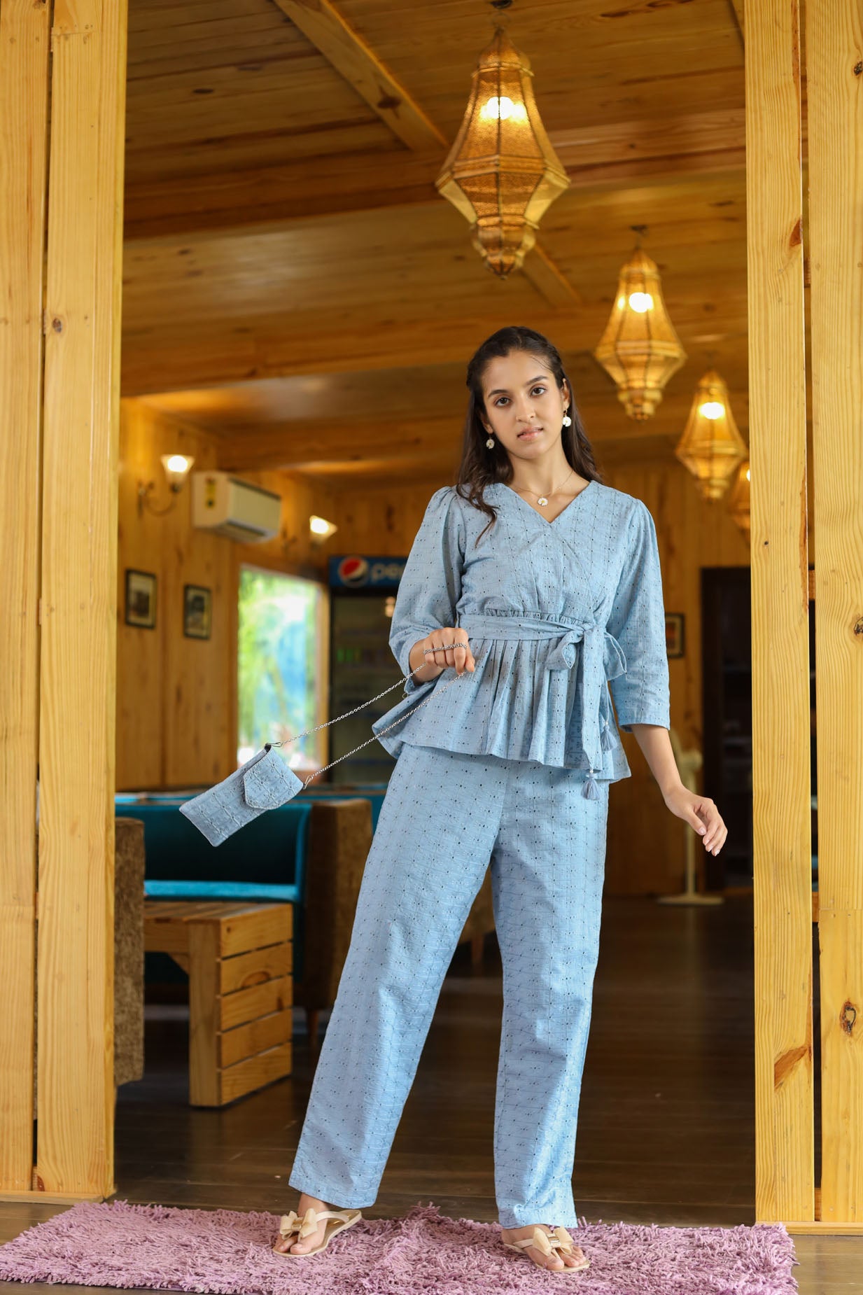 Gray Drape Co-Set