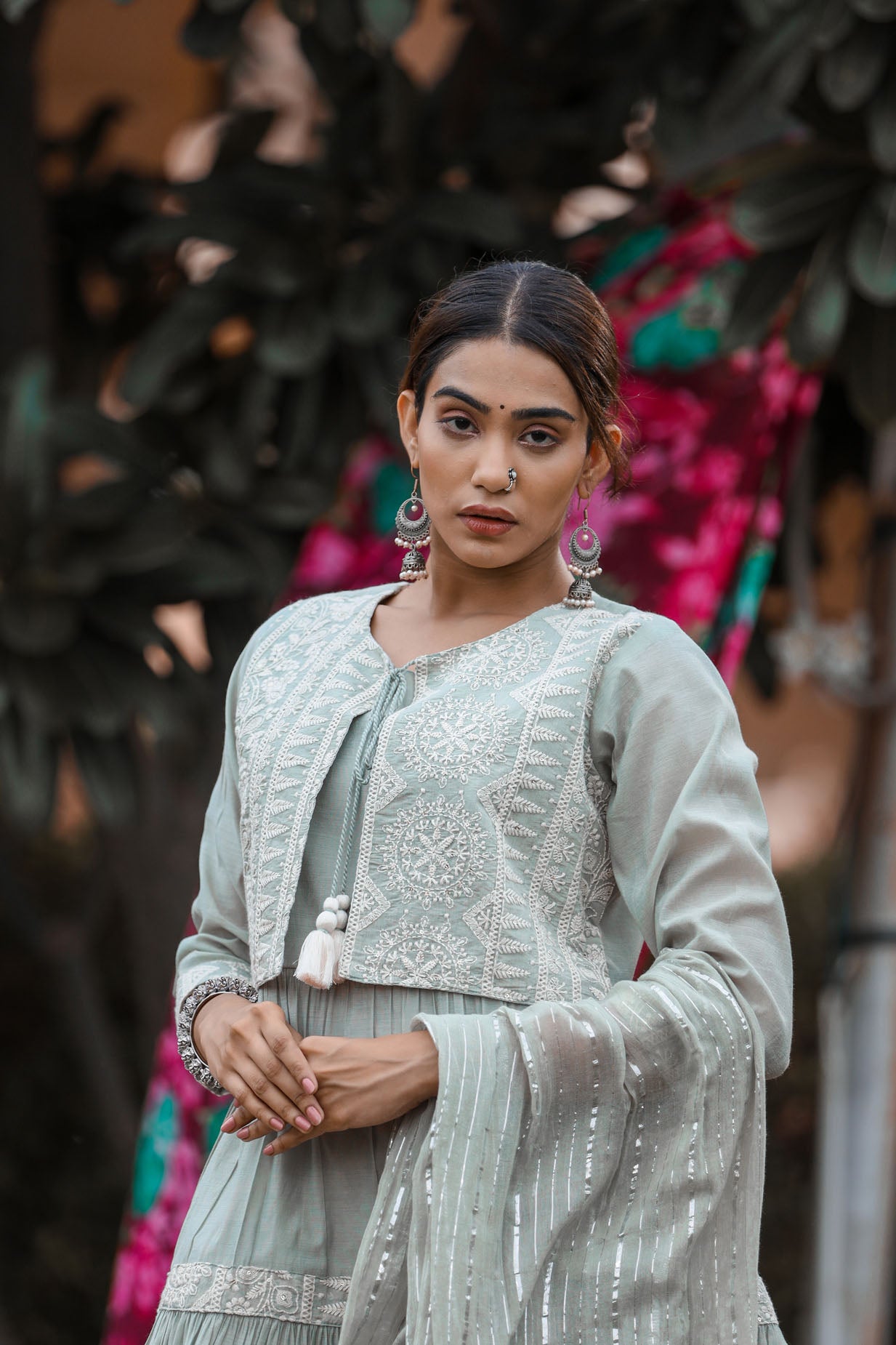 The peplum short jacket sharara