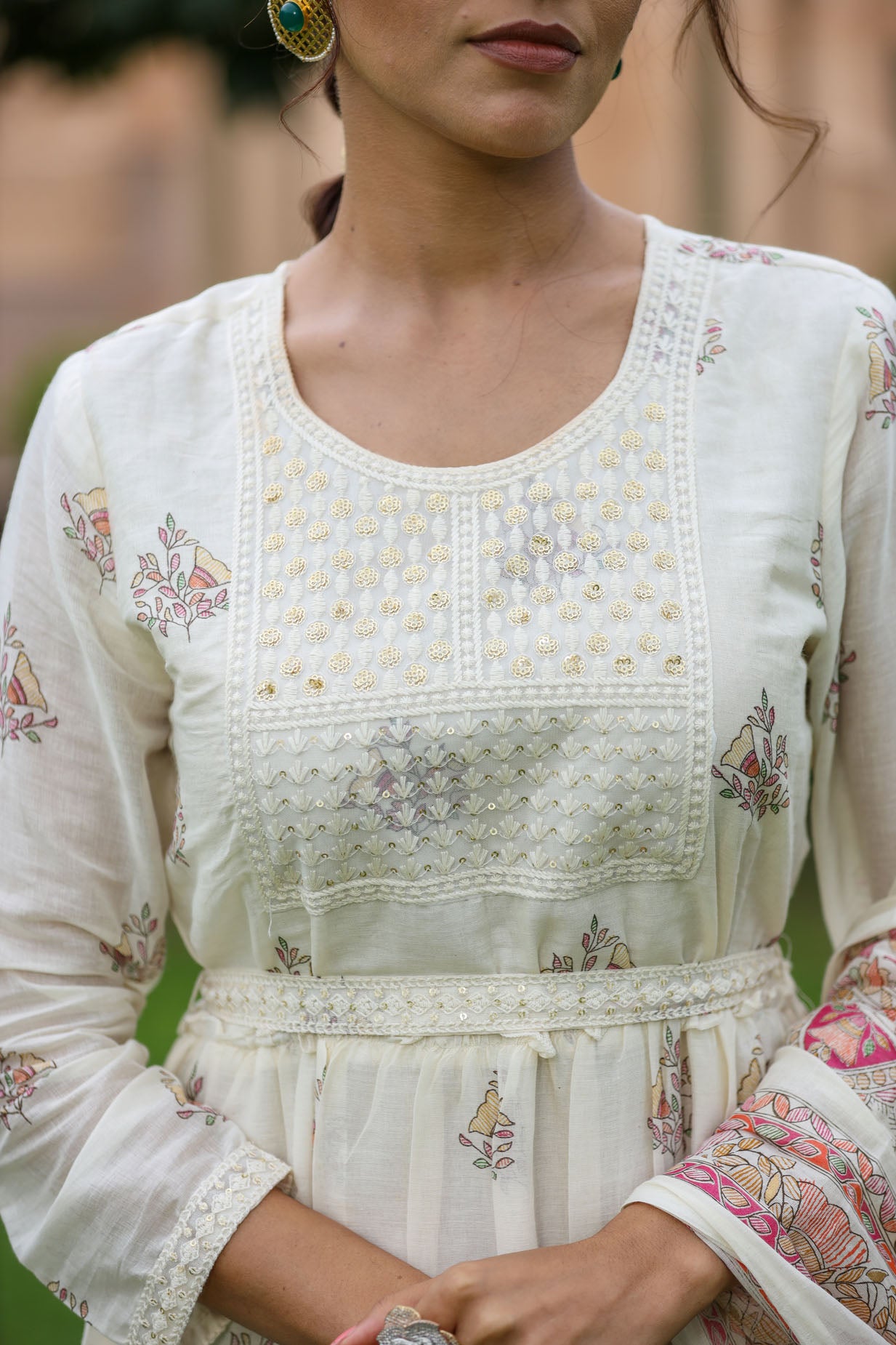 Printed Long Dress