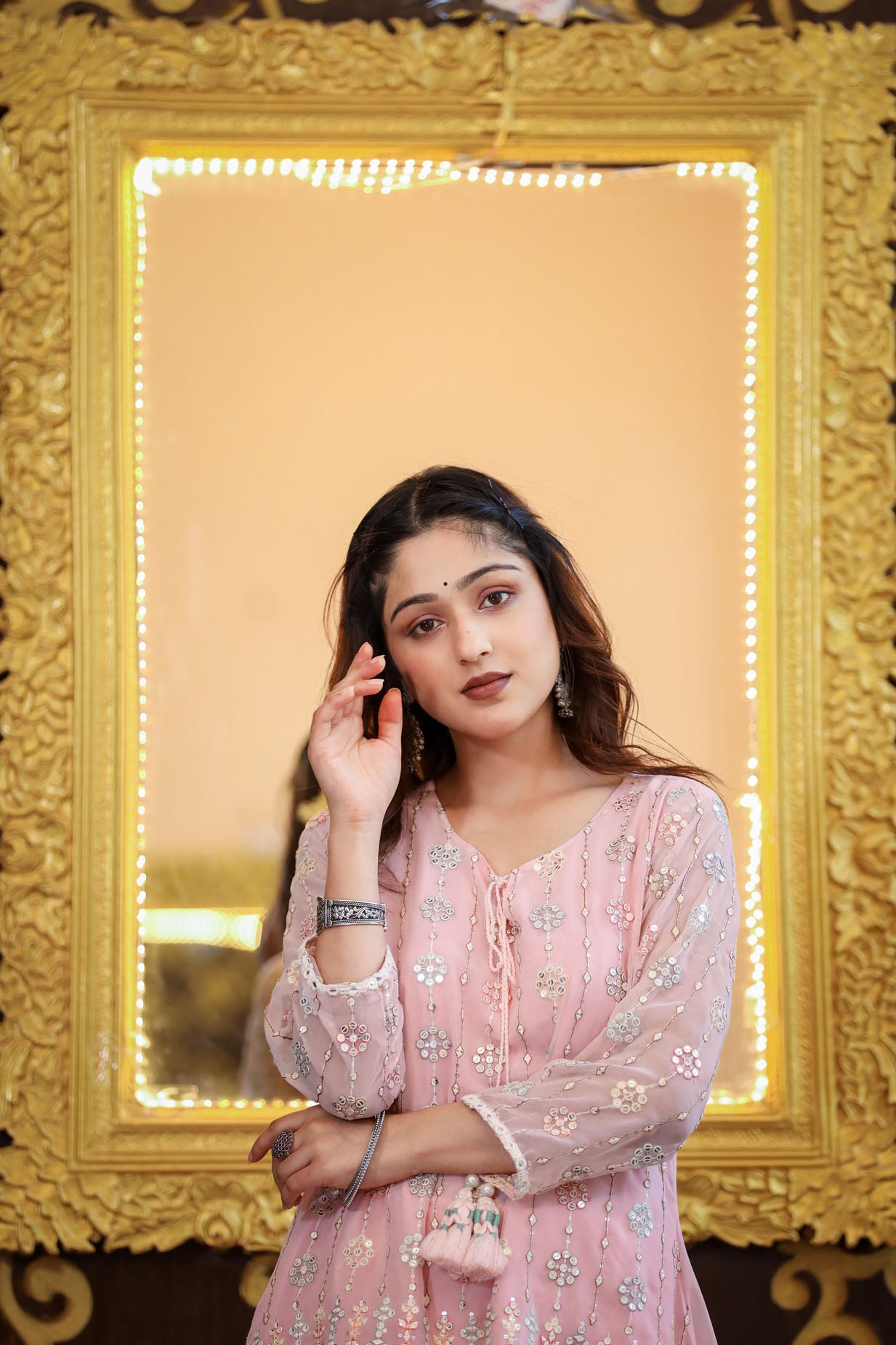 Pastel Pretty Pink Sharara