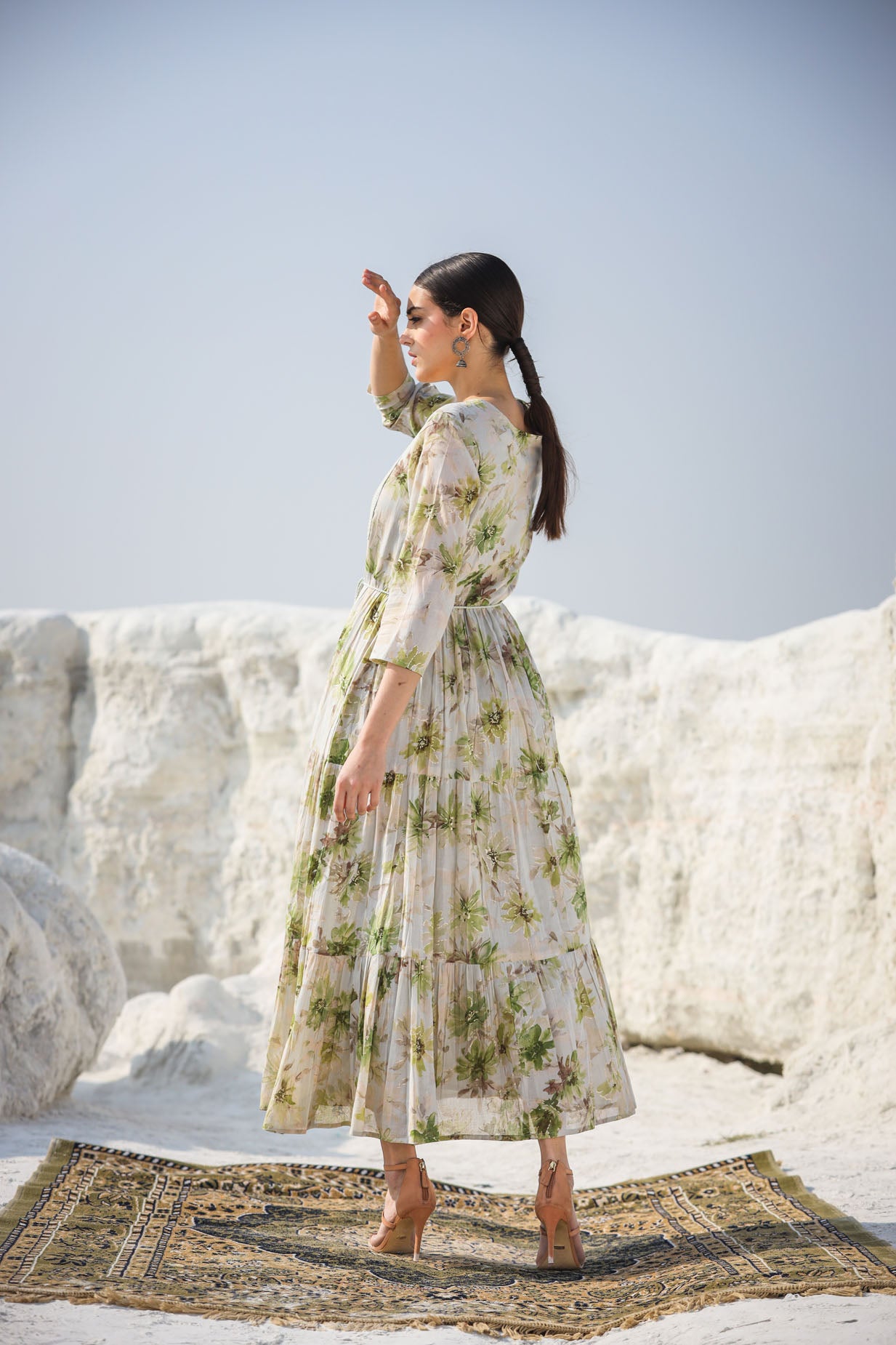 The Cotton Flowers Long Gown