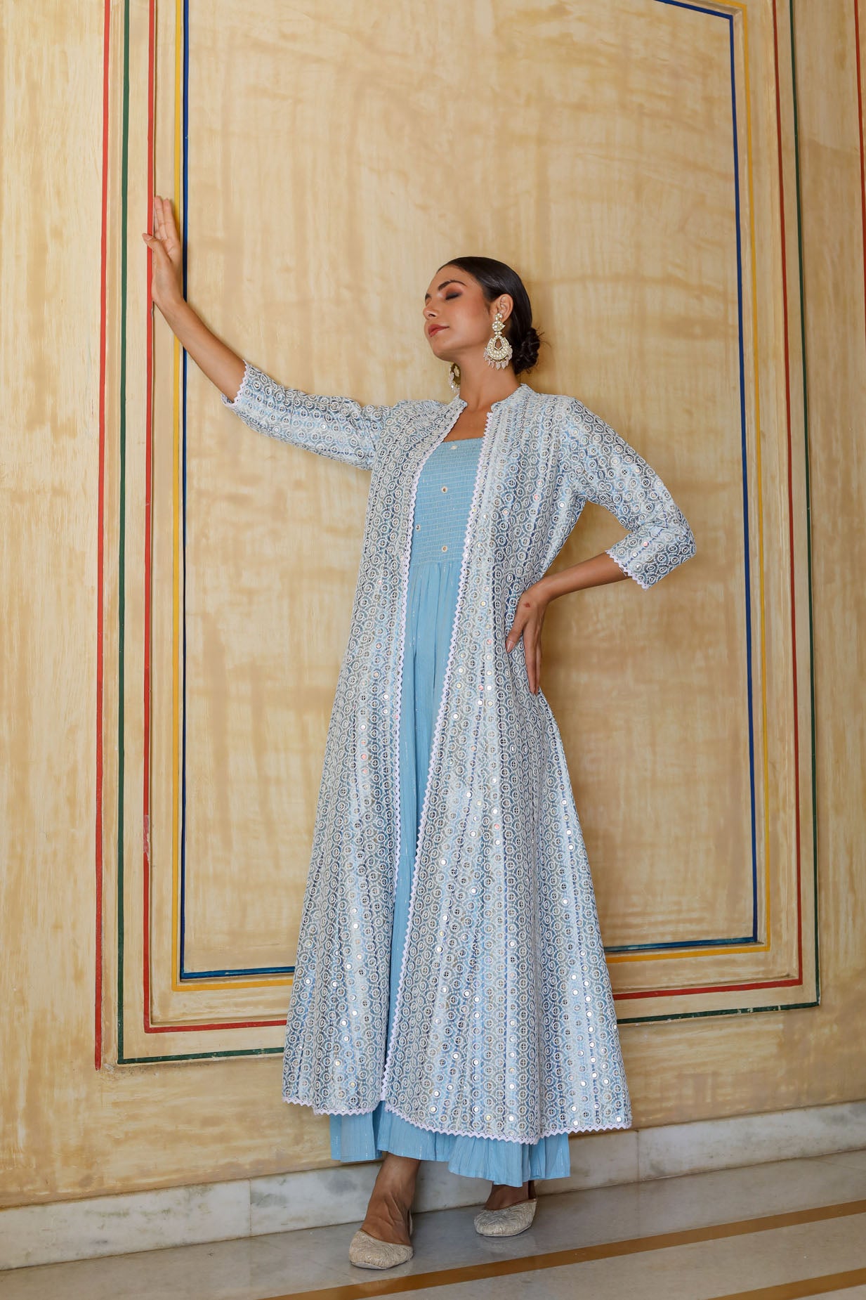 The Blue Lavishness Long Gown