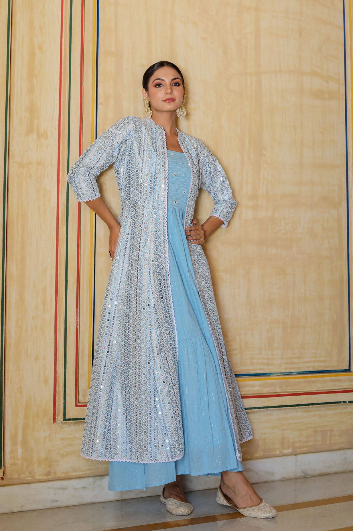 The Blue Lavishness Long Gown