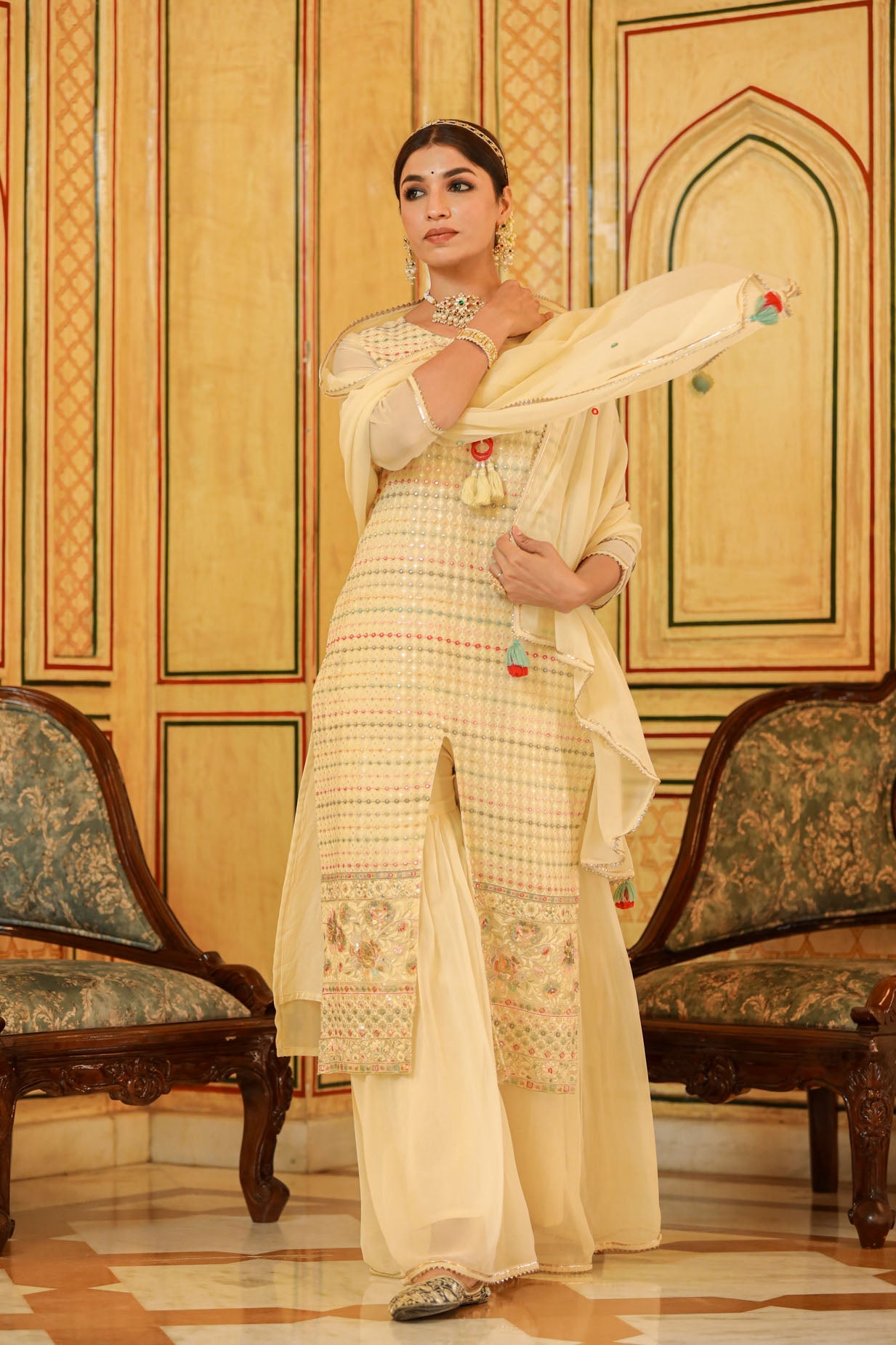 The Off White Georgette