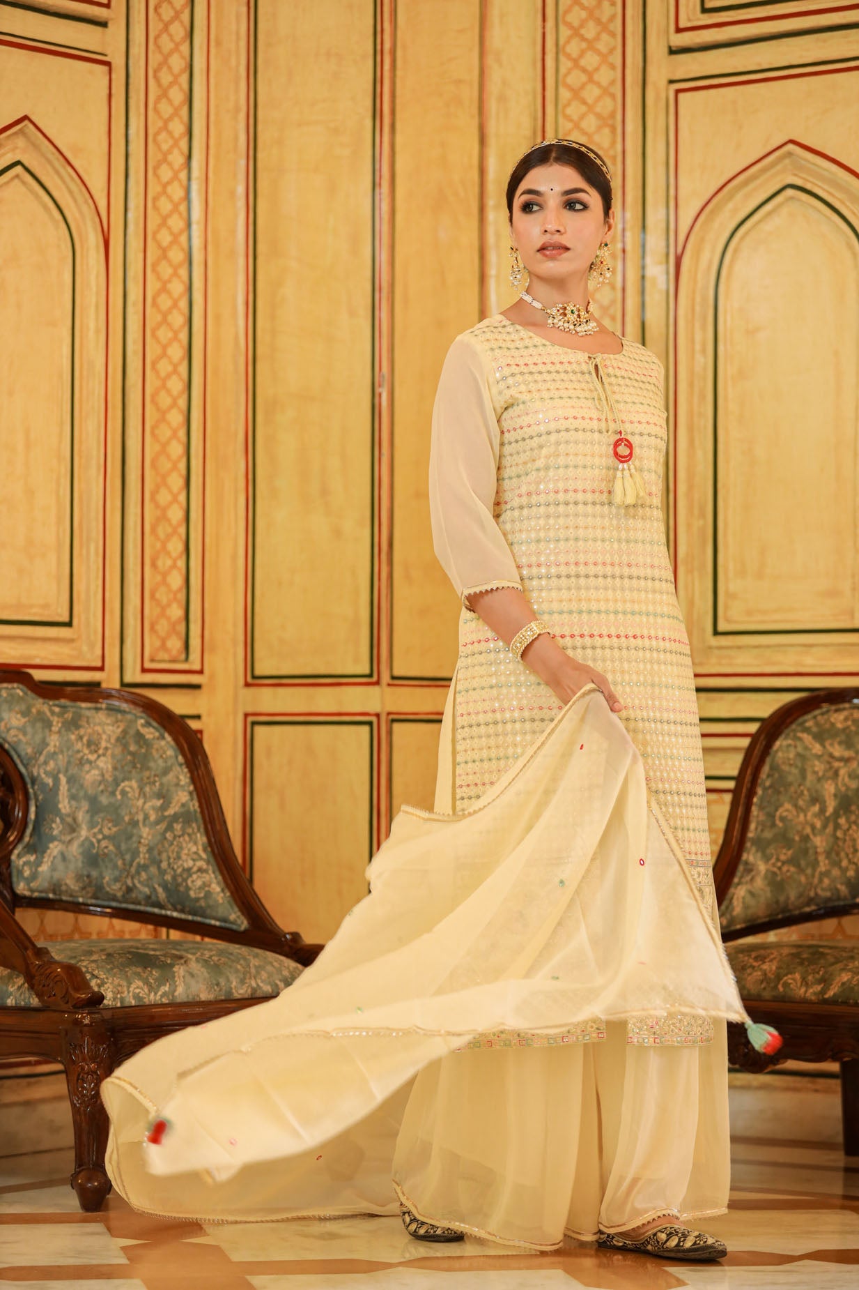 The Off White Georgette